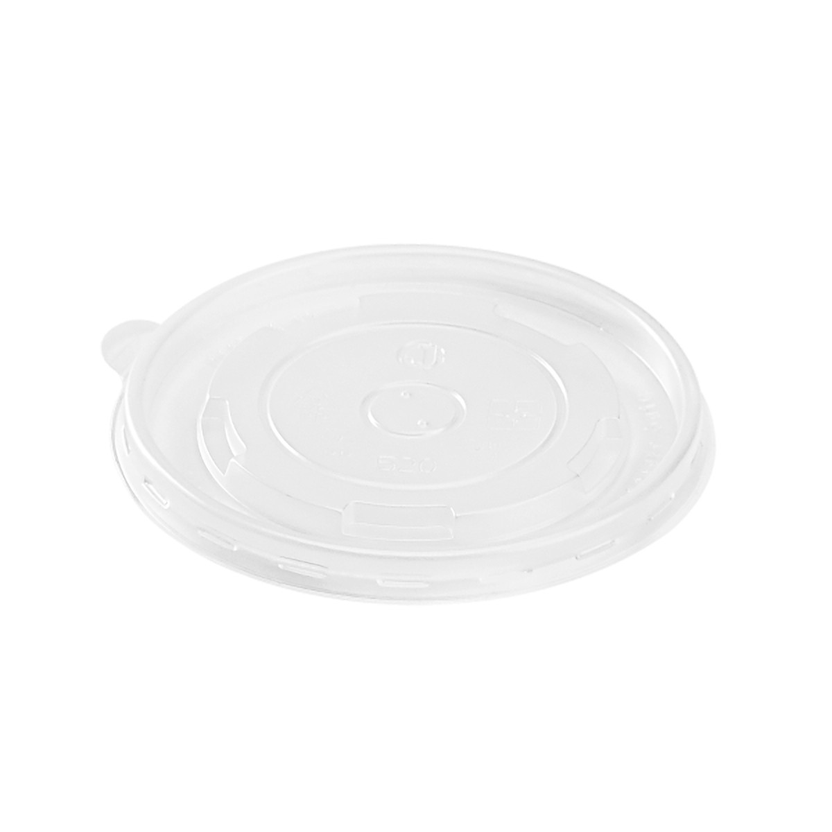 Karat® Lid Flat 4.4 IN PP Clear Round For 16 OZ Container 1000/Case