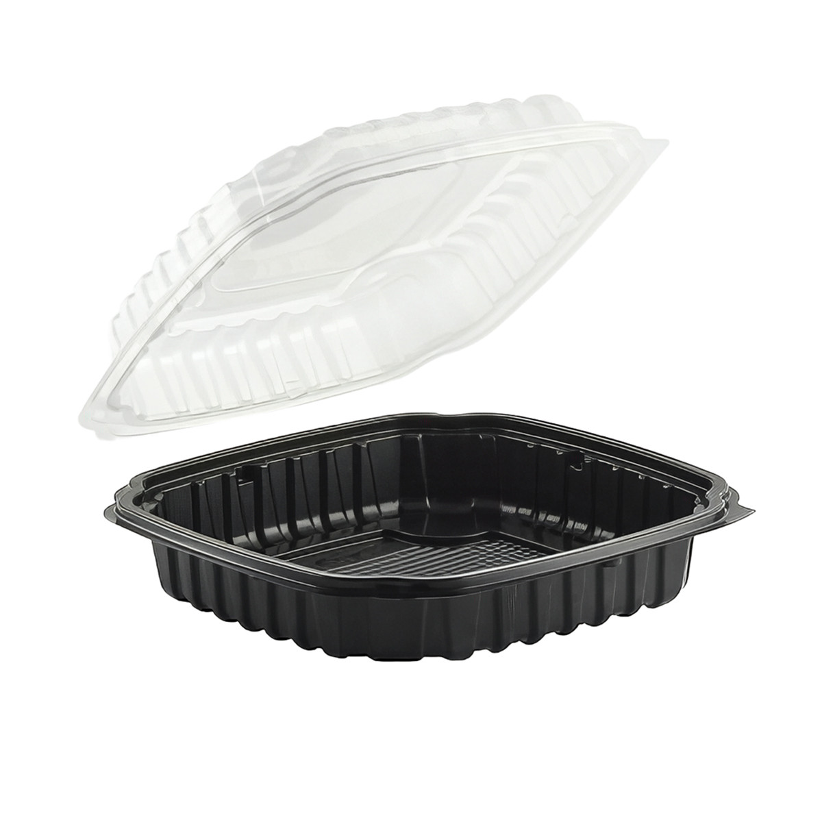 Take-Out Container Hinged With Dome Lid 9.5X10.5 IN PP Anti-Fog 100/Case