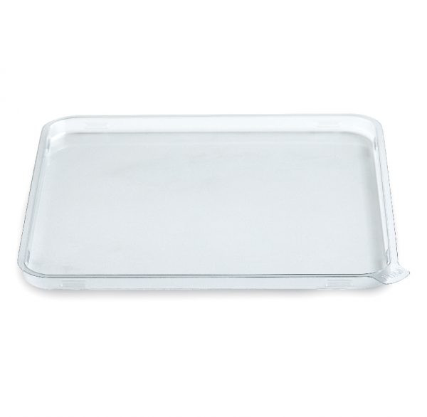 Fresh 'n Clear® GoCube® Lid Flat 7X7X0.36 IN PET Clear Square For Container 200/Case