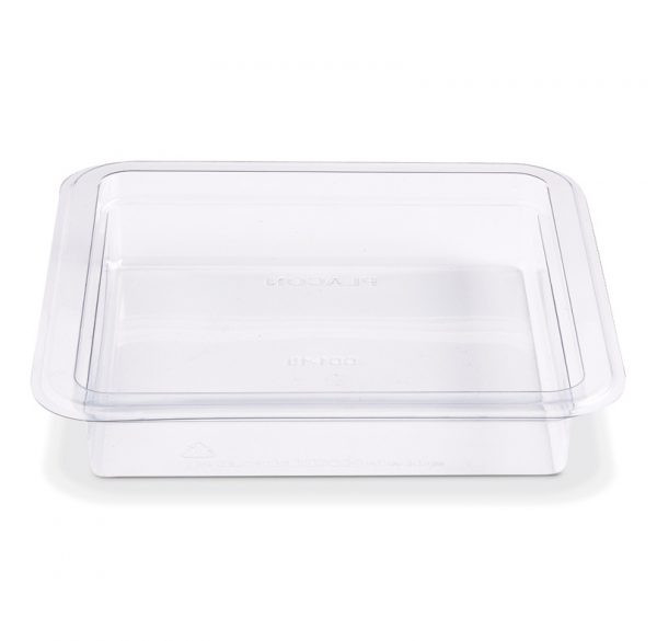 Fresh 'n Clear® GoCube® Deli Container Base 10 OZ PET Clear Square 300/Case