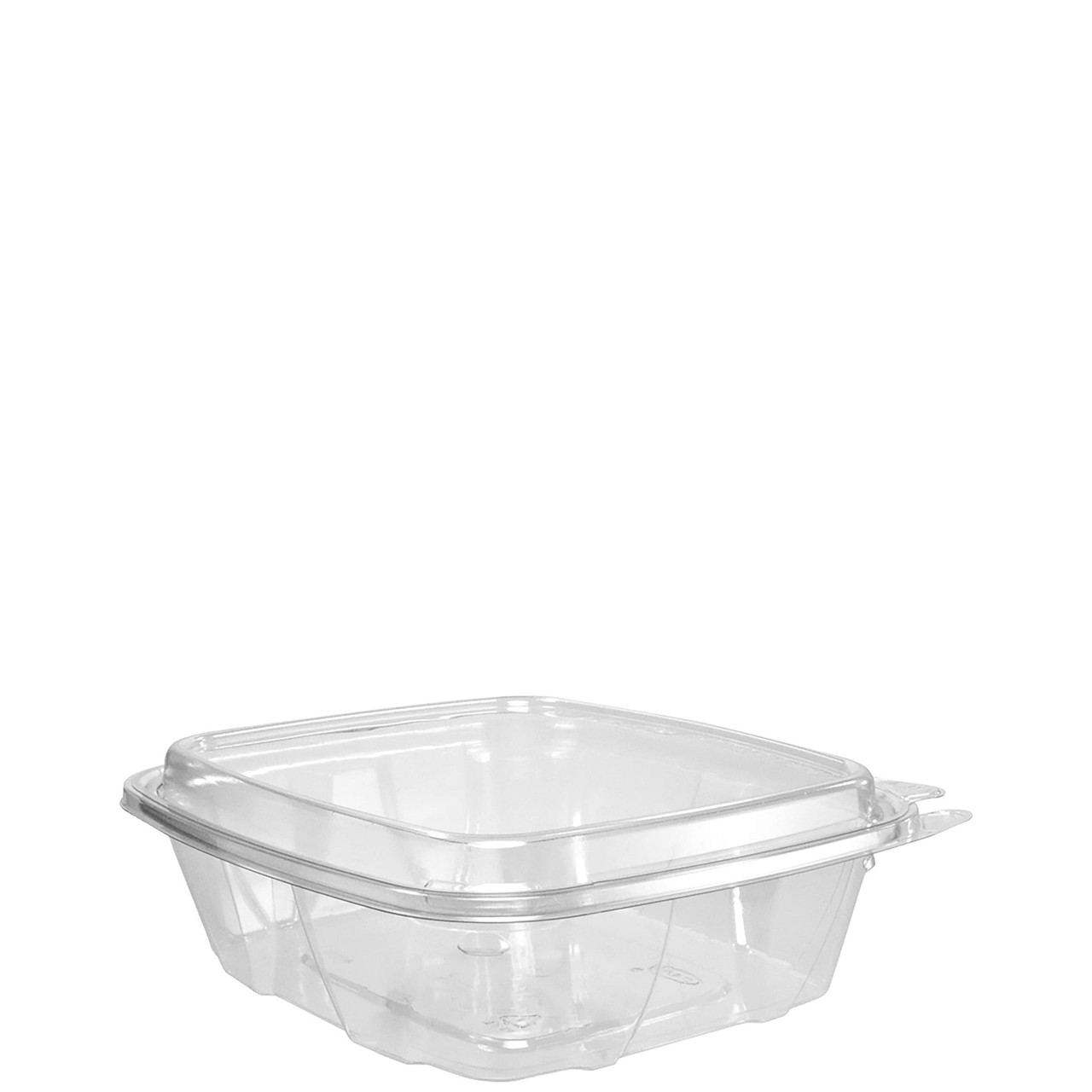 Dart® ClearPac® SafeSeal™ Cold Deli Container Hinged With Dome Lid 24 OZ RPET Clear 100 Count/Pack 2 Packs/Case