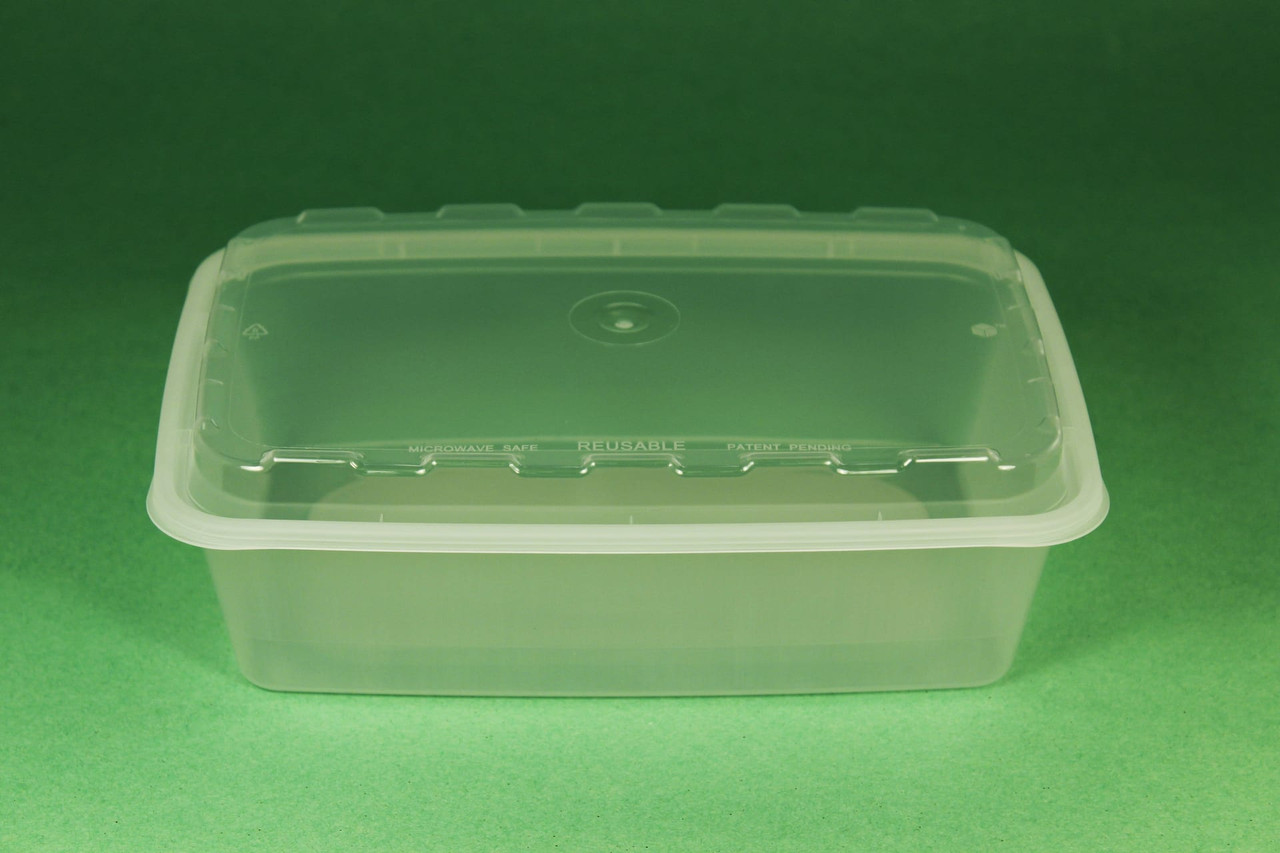 Take-Out Container Base & Lid Combo With Dome Lid 38 OZ Plastic Clear 150/Case