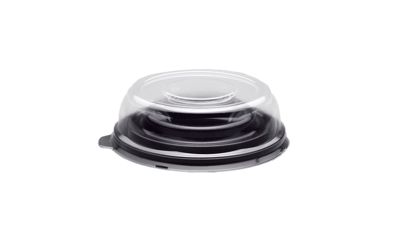 Shrimp Ring 6.75X2.375 IN Clear Black Freezer Safe Leak Resistant 50/Case