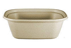 Take-Out Container Base 8.8X6.8X3 IN Pulp & Fiber 400/Case