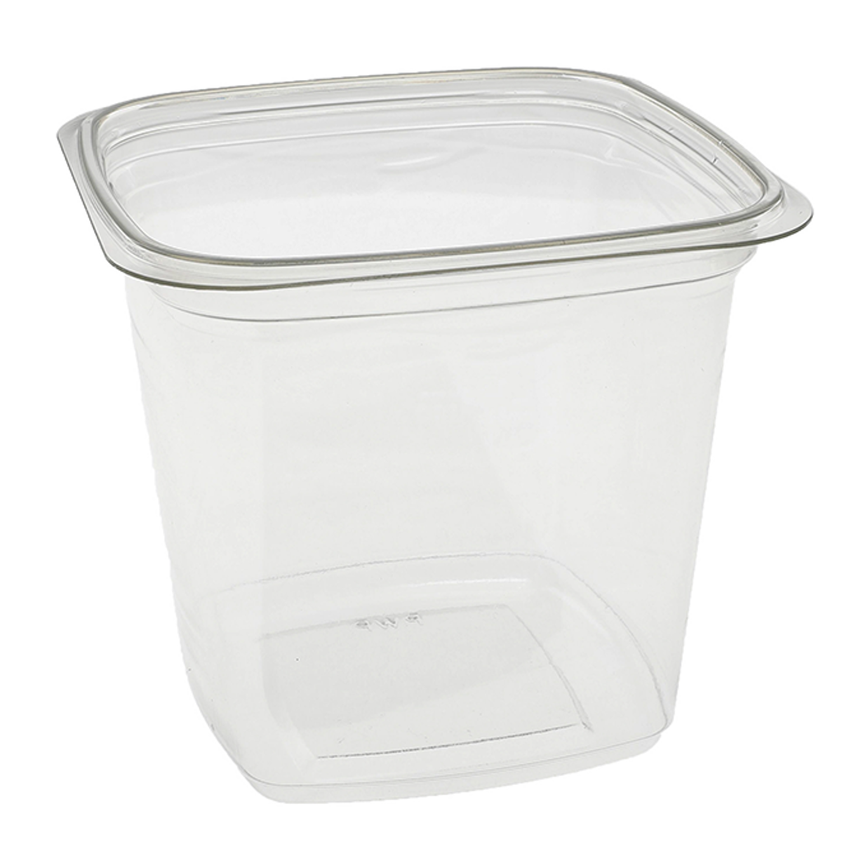 Deli Container Base 24 OZ RPET Clear Square 480/Case