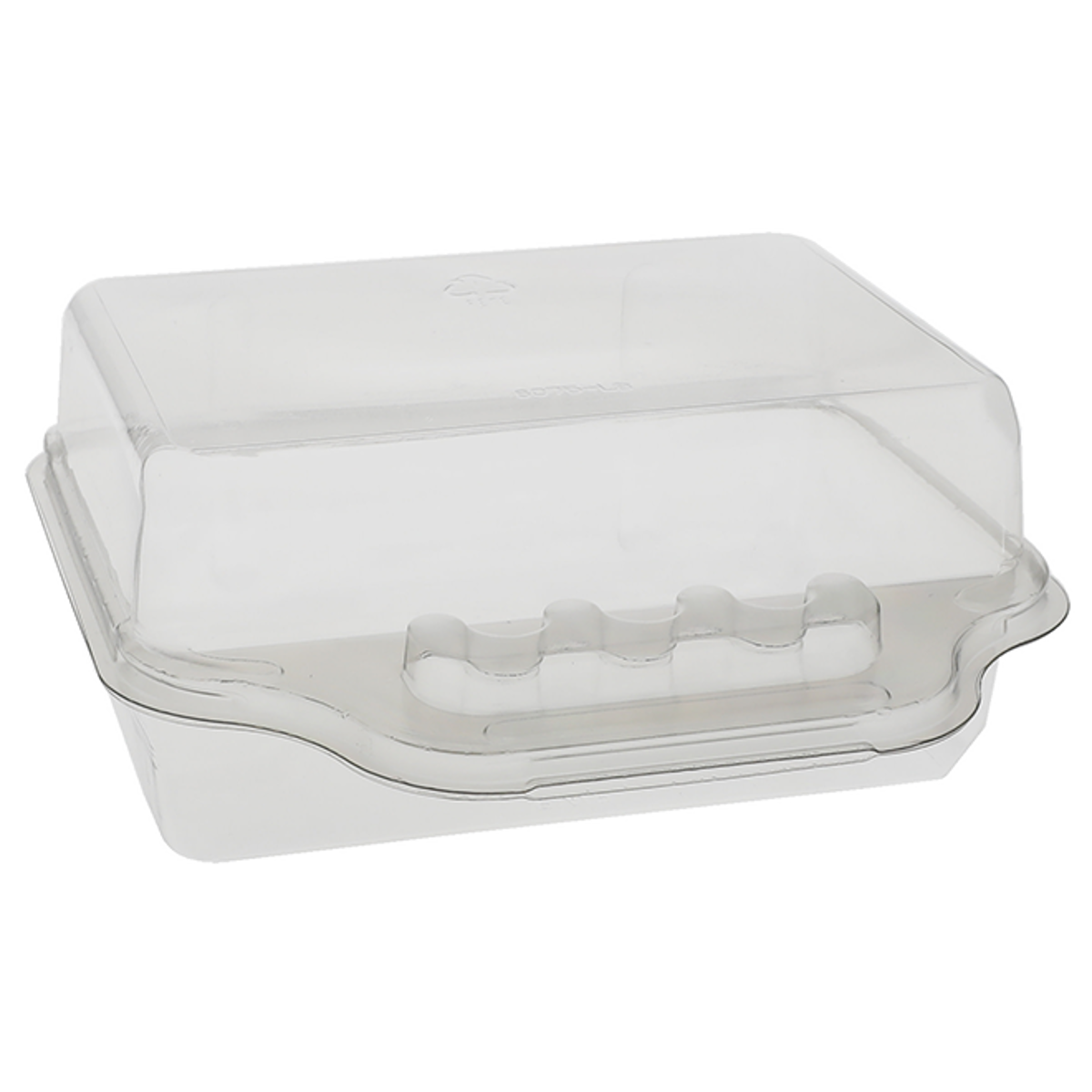Lunch Take-Out Container Hinged PET Clear 150/Case