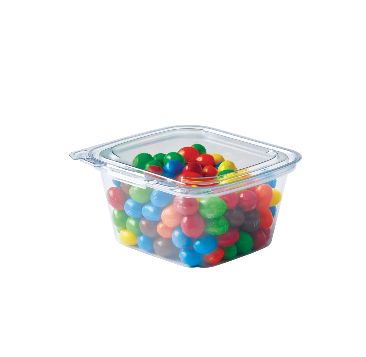 Crystal Seal® Delectables™ Deli Container Hinged 16 OZ PET Clear Rectangle Tamper-Evident 200/Case