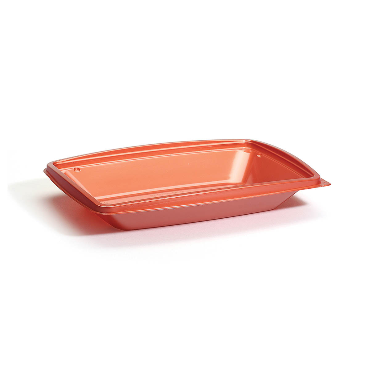 The BOTTLEBOX ® Take-Out Container Base 10.25X7.25X1.75 IN RPET Copper Rectangle 400/Case