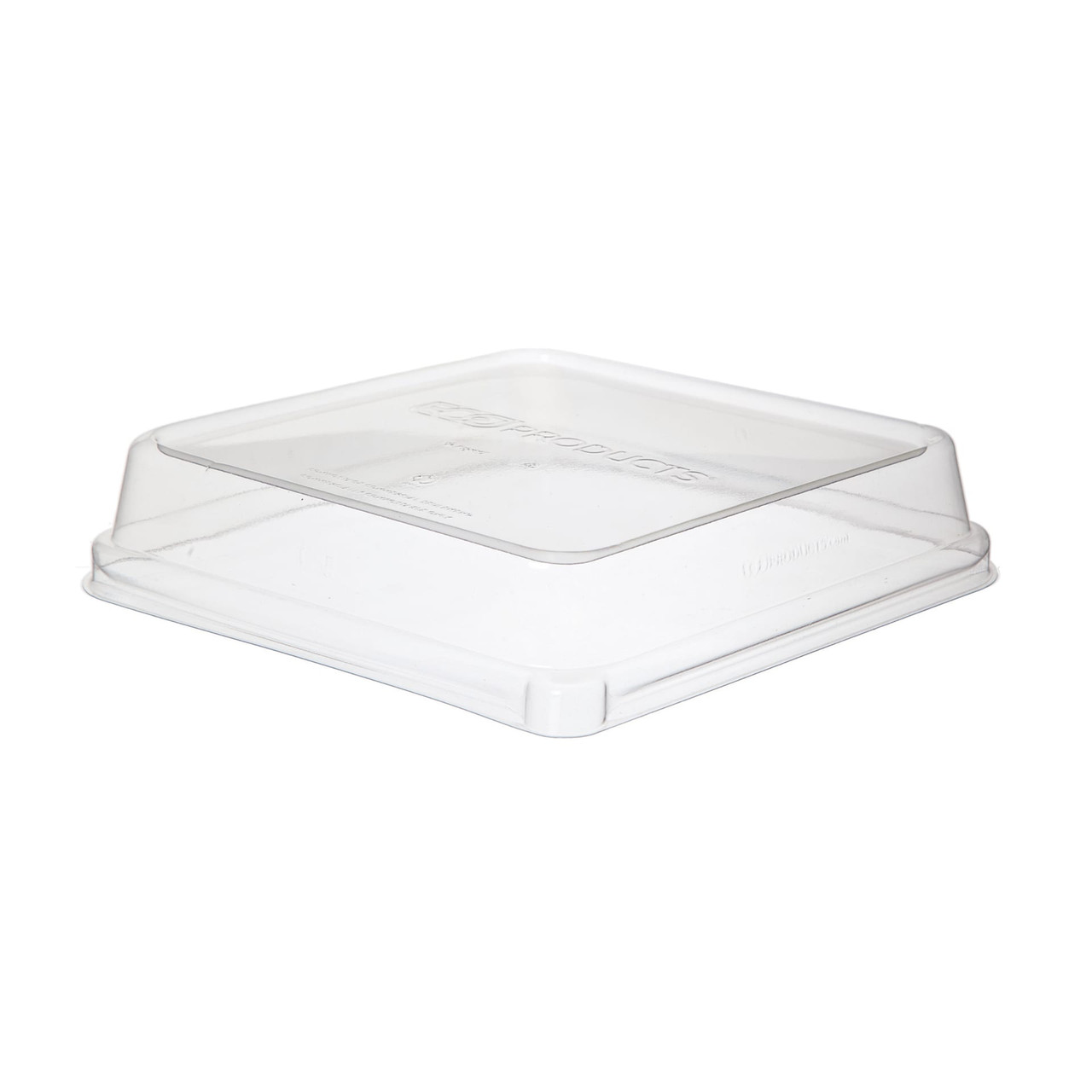 WorldView Lid Dome 8X8X2 IN PLA Clear Square For Container 200/Case
