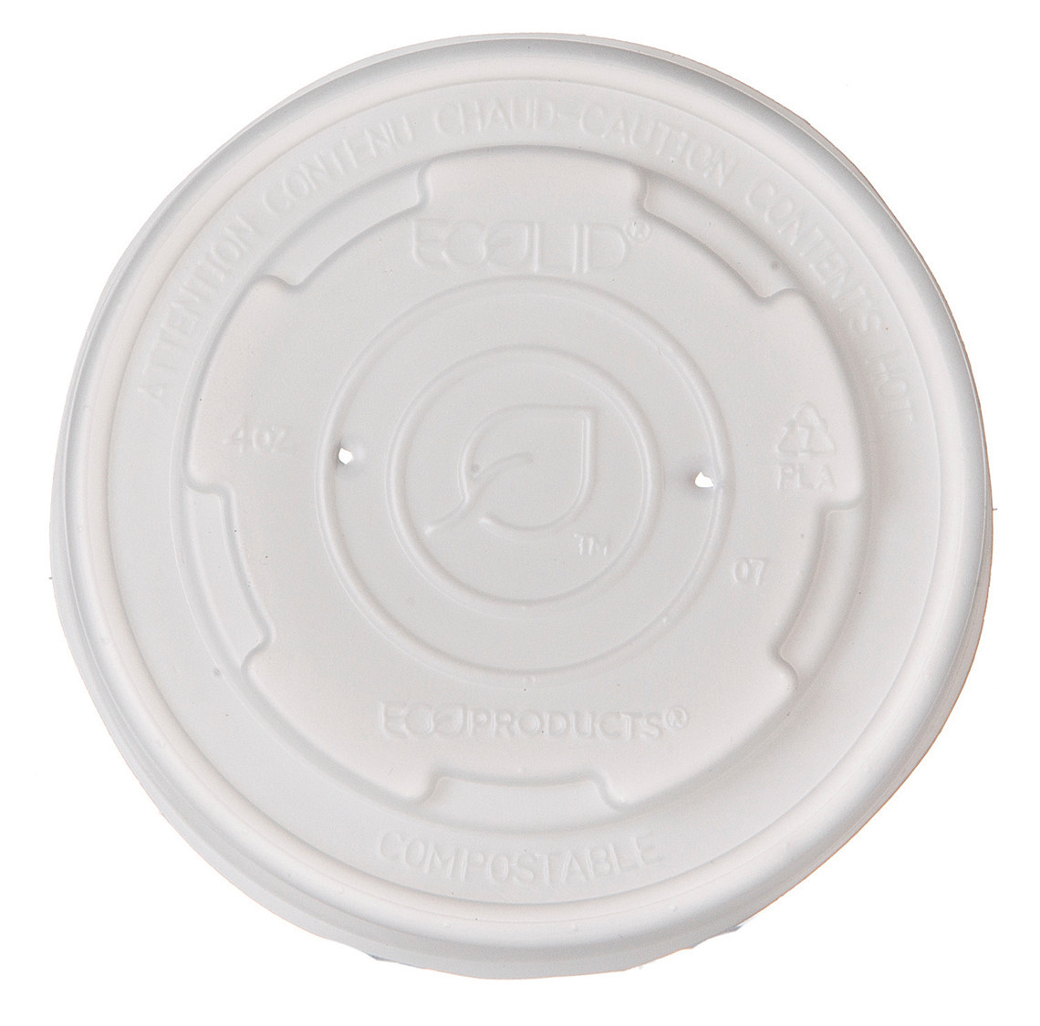 Ecolid® Lid Clear For 4 OZ Food Container 1000/Case
