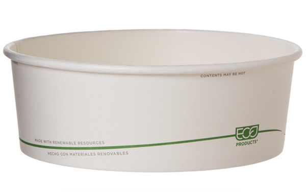 GreenStripe® Food Container Base 32 OZ PLA Paper Squat 300/Case