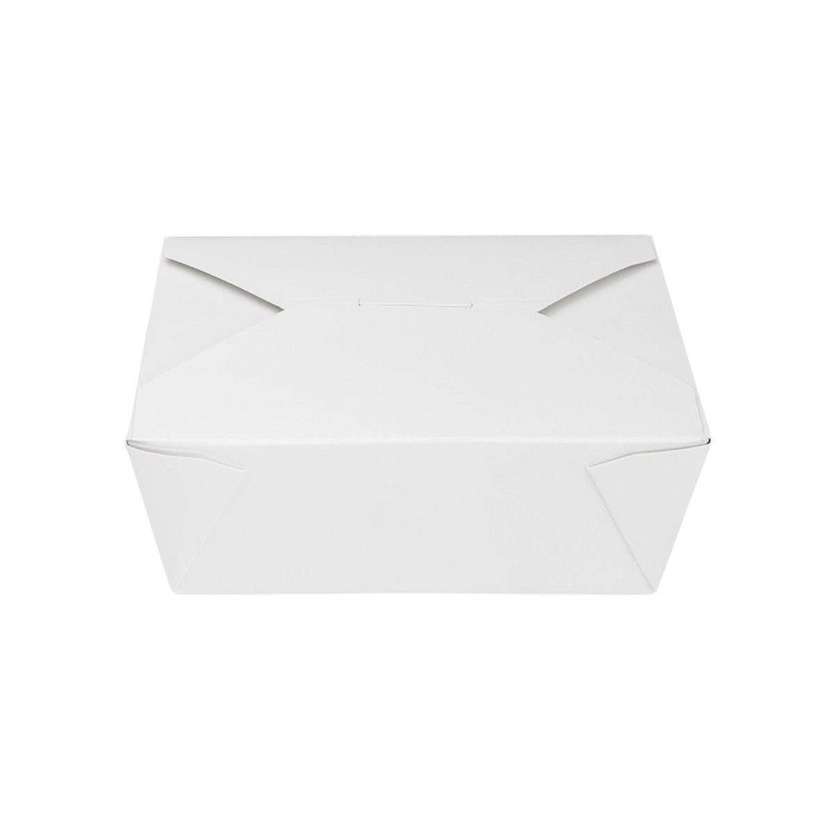 Karat® #8 Take-Out Box Fold-Top White Folded 300/Case