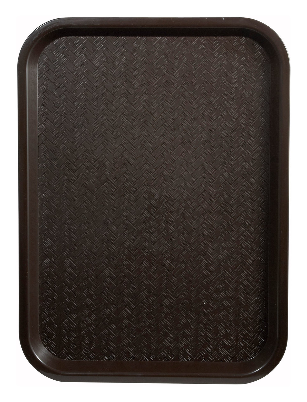Cafeteria & School Lunch Tray Base 14X18 IN Plastic Brown Rectangle 1/Each