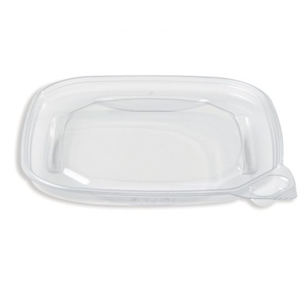 Evolutions® Lid 1 Compartment PET Square For Deli Container Unhinged Tamper-Evident Tamper-Resistant 400/Case