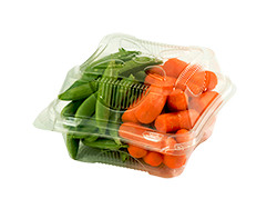 Take-Out Container Hinged 6X6X3 IN Clear 500/Case