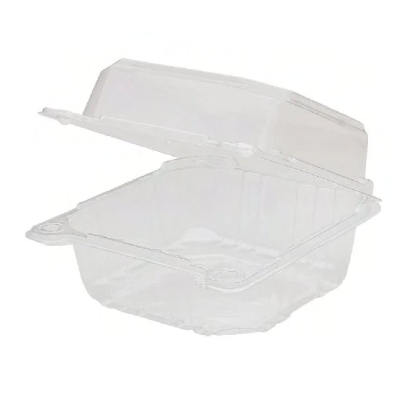 Karat® Take-Out Container Hinged 6X6X3 IN PET PP Clear 125 Count/Pack 4 Packs/Case 500 Count/Case