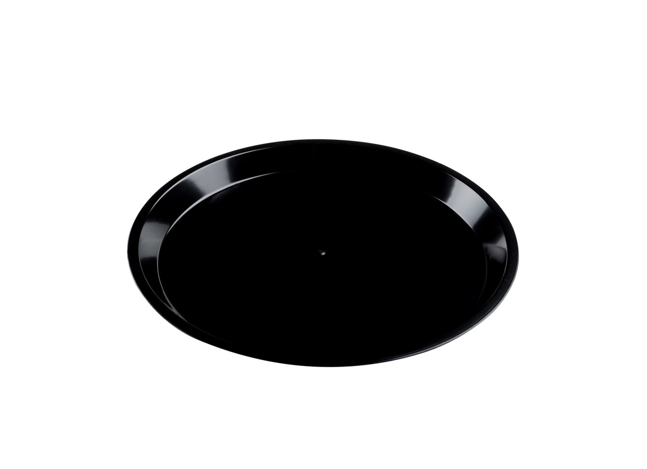 Platter Pleasers Serving Tray Base 16 IN Plastic Black Round 25/Case