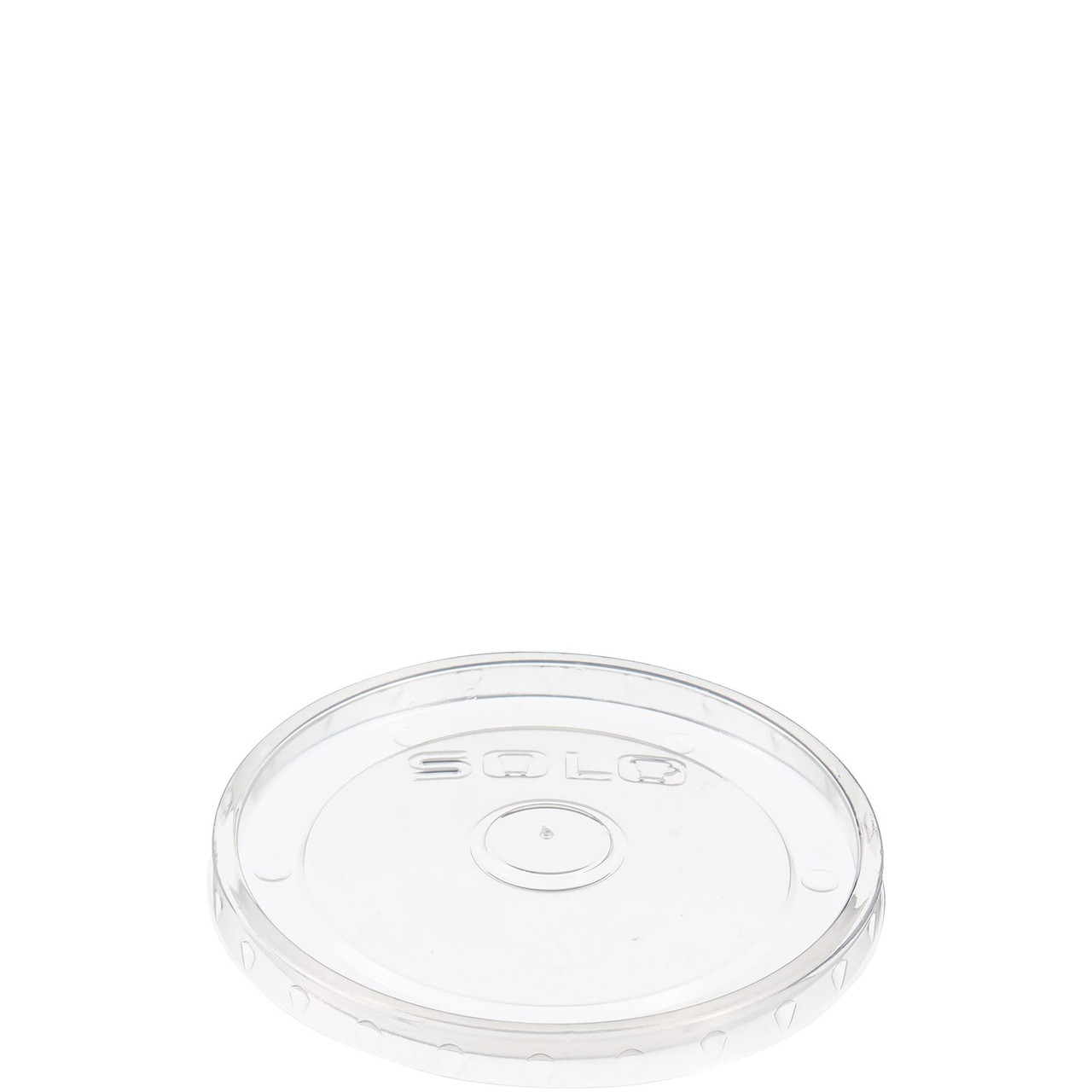 Solo® Lid 3.894X0.355 IN PP Clear Round For 6-10 OZ Container Freezer Safe Microwave Safe 100 Count/Pack 10 Packs/Case