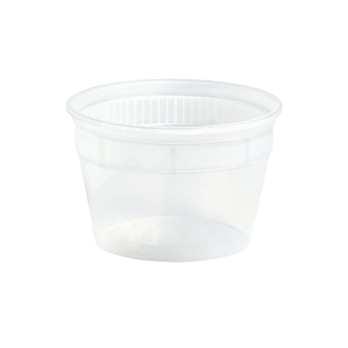Classic Line Deli Container Base 16 OZ HDPE Translucent Freezer Safe Microwave Safe 500/Case