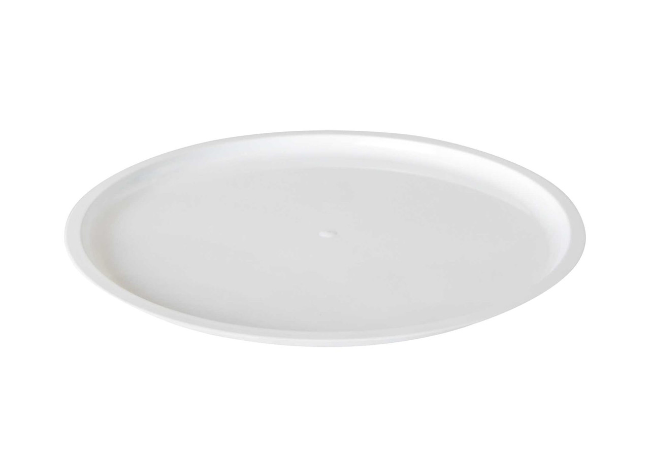 Platter Pleasers Serving Tray 16 IN Plastic White Round 25/Case