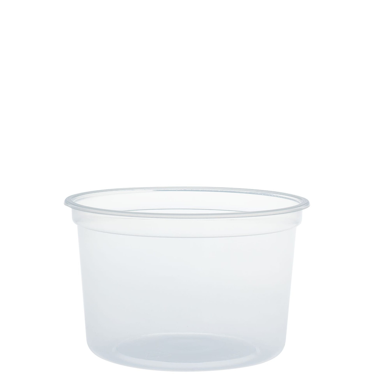 Solo® MicroGourmet® Deli Container Base & Lid Combo 16 OZ PP Translucent 25 Count/Pack 20 Packs/Case 500 Count/Case