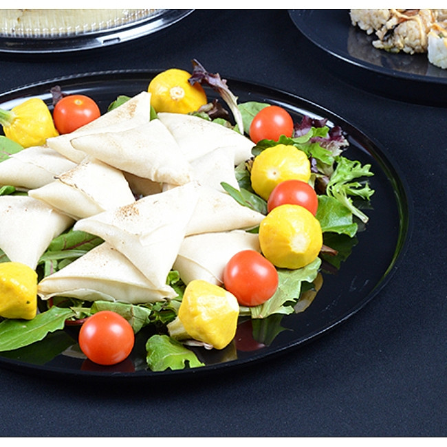 Serving Tray Base 16 IN Black Round 25/Case