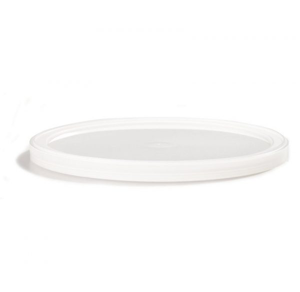 HomeFresh® Lid Flat 4.61X0.28 IN PE Clear Heavy Duty For Container 500/Case