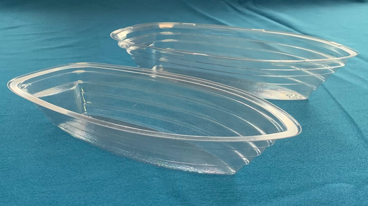 Banana Split Dessert Container Base 8 OZ OPS Clear 500/Case