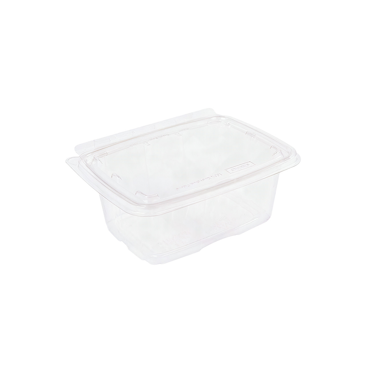 CrisPak Pro-Lok Deli Container Hinged With Flat Lid 32 OZ PET Clear Rectangle Tamper-Evident 200/Case