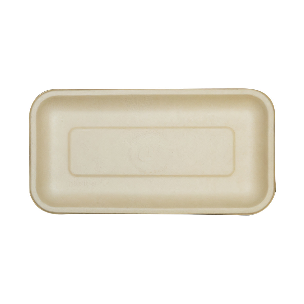 Take-Out Container Base 8.3X4.5X0.6 IN Pulp Fiber Kraft Rectangle 500/Case