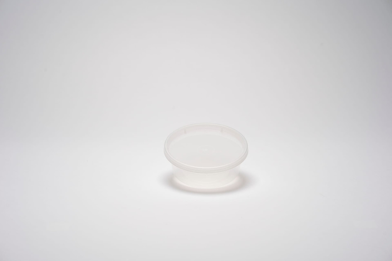 Food Container 8 OZ Plastic Round Bulk 480/Case