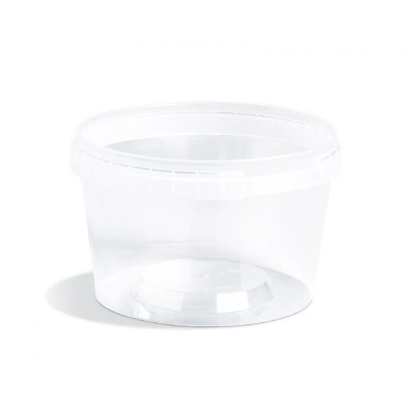 Deli Container Base 16 OZ PP Clear Tamper-Evident Tamper-Resistant 500/Case