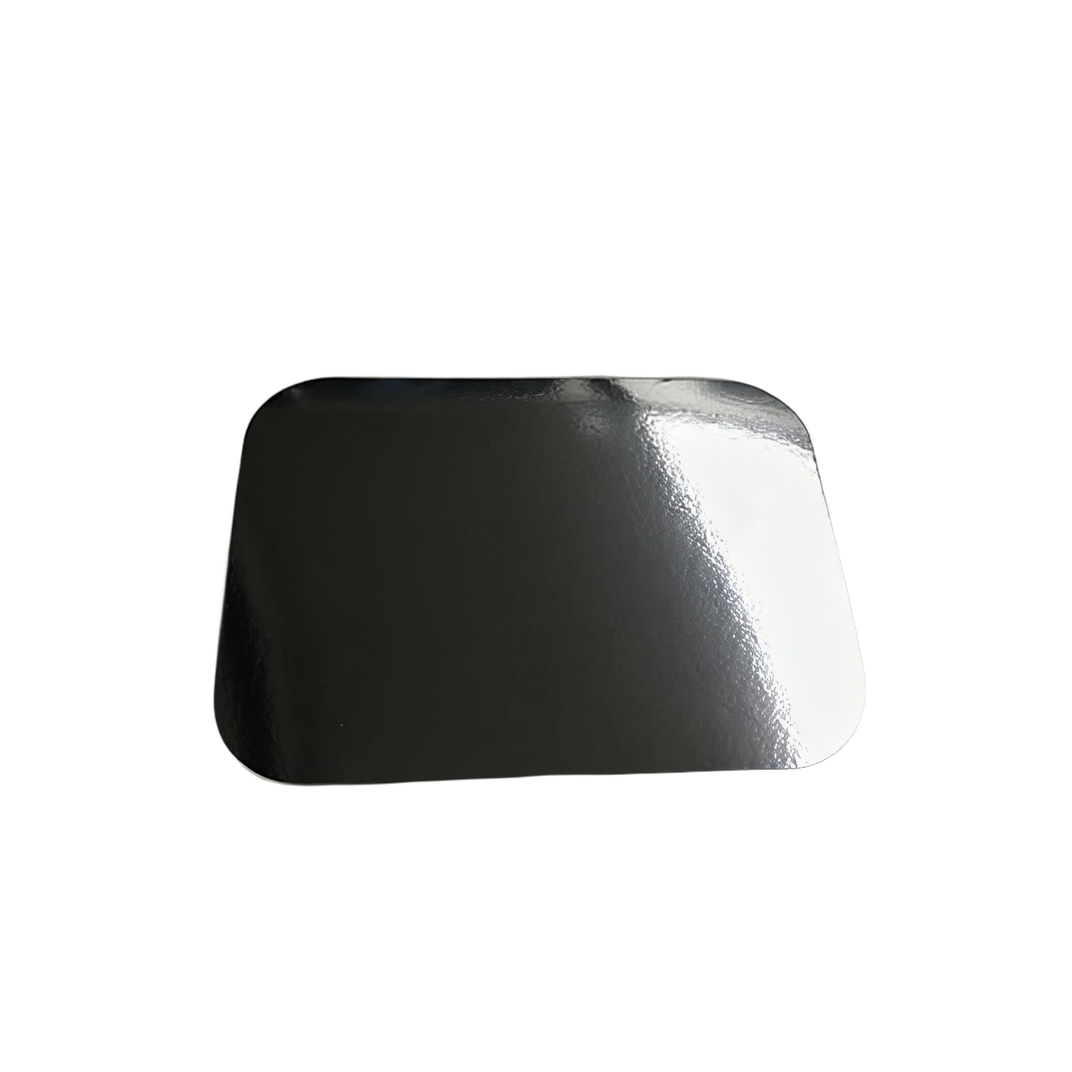 Victoria Bay Lid Flat Foil-Lined Paper Silver White For Container Laminated 500/Case