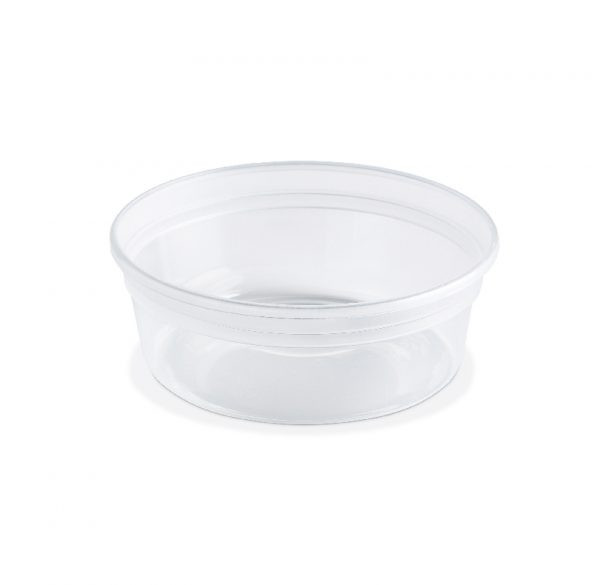 Value Line Deli Container Base 8 OZ PP Clear Round 500/Case