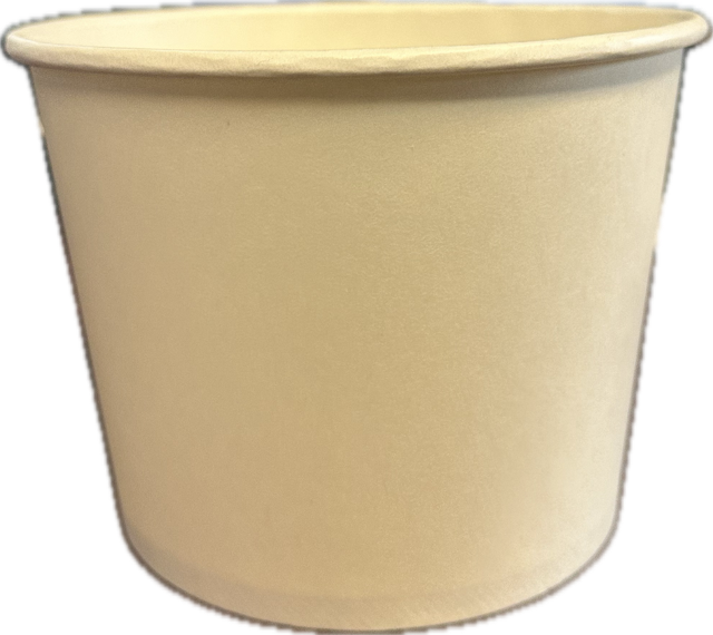 Victoria Bay Hot Food Container Base 32 OZ Double Wall Poly-Coated Paper White Round 600/Case