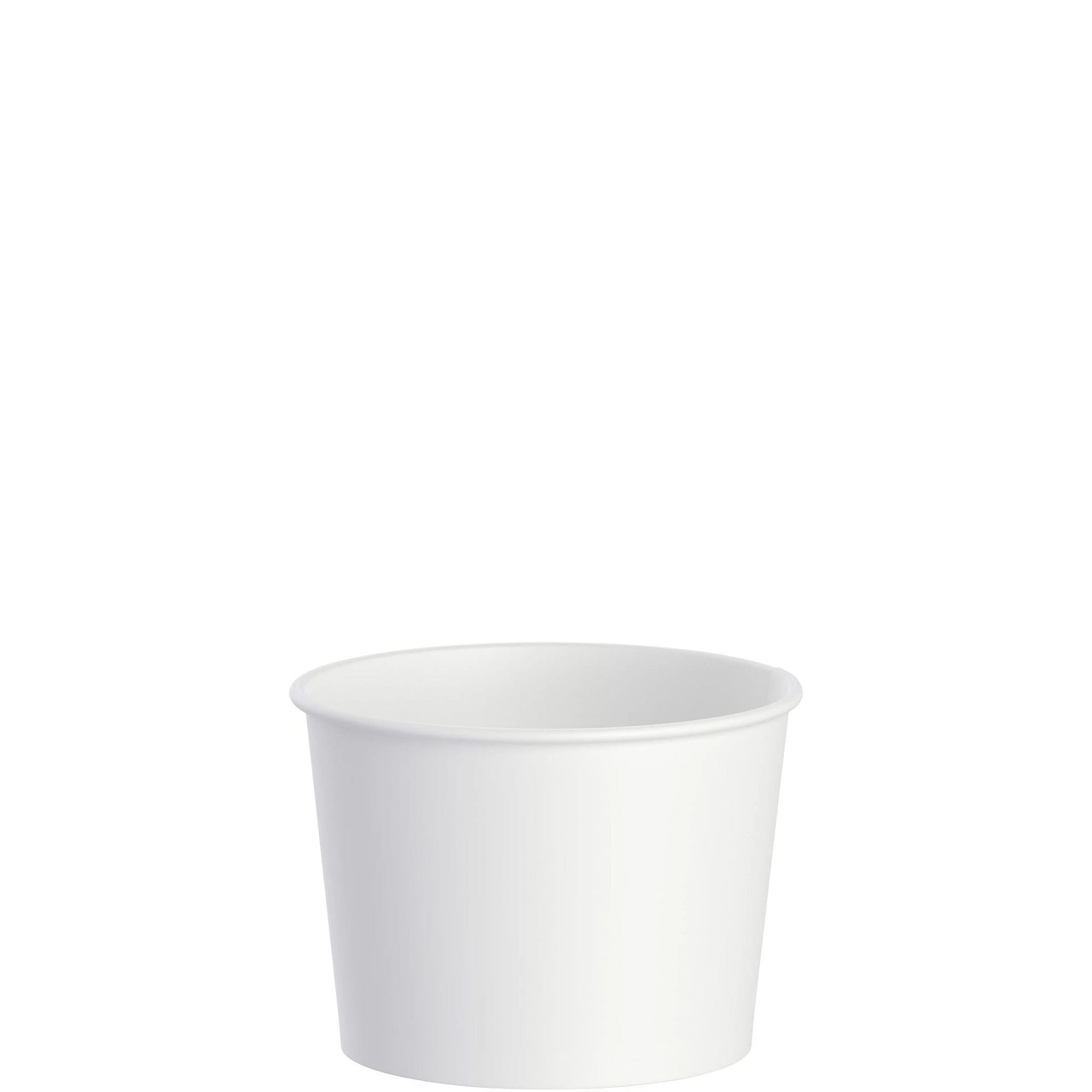 Solo® Food Container 10 OZ Double Sided Poly Paper (DSP) White 50 Count/Bag 20 Bags/Case 1000 Count/Case