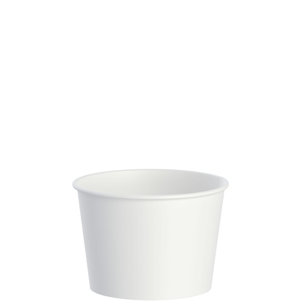 Solo® Food Container 12 OZ Double Sided Poly Paper (DSP) White 50 Count/Bag 20 Bags/Case 1000 Count/Case