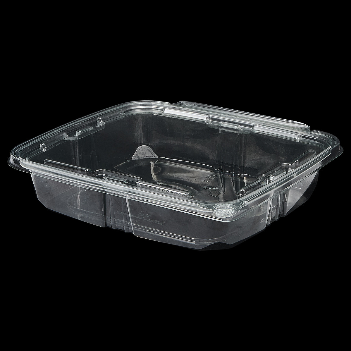 Victoria Bay Deli Container Hinged 35 OZ RPET Clear Tamper-Evident 90 Count/Pack 2 Packs/Case 180 Count/Case