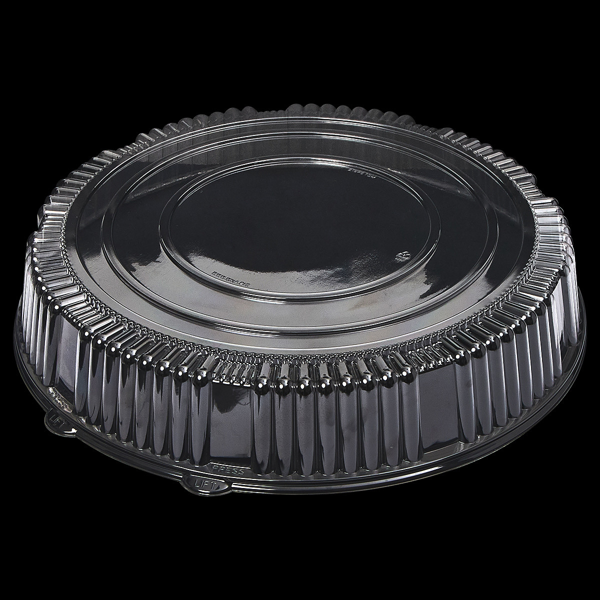 Victoria Bay Lid High Dome 18 IN PET Clear Round For Serving Tray 25/Case