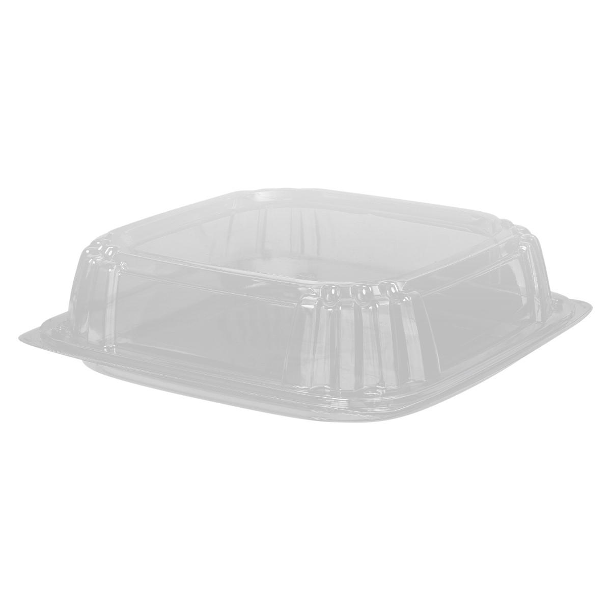 Victoria Bay Serving Tray Base & Lid Combo 12X12 IN PET Clear Square 25/Case