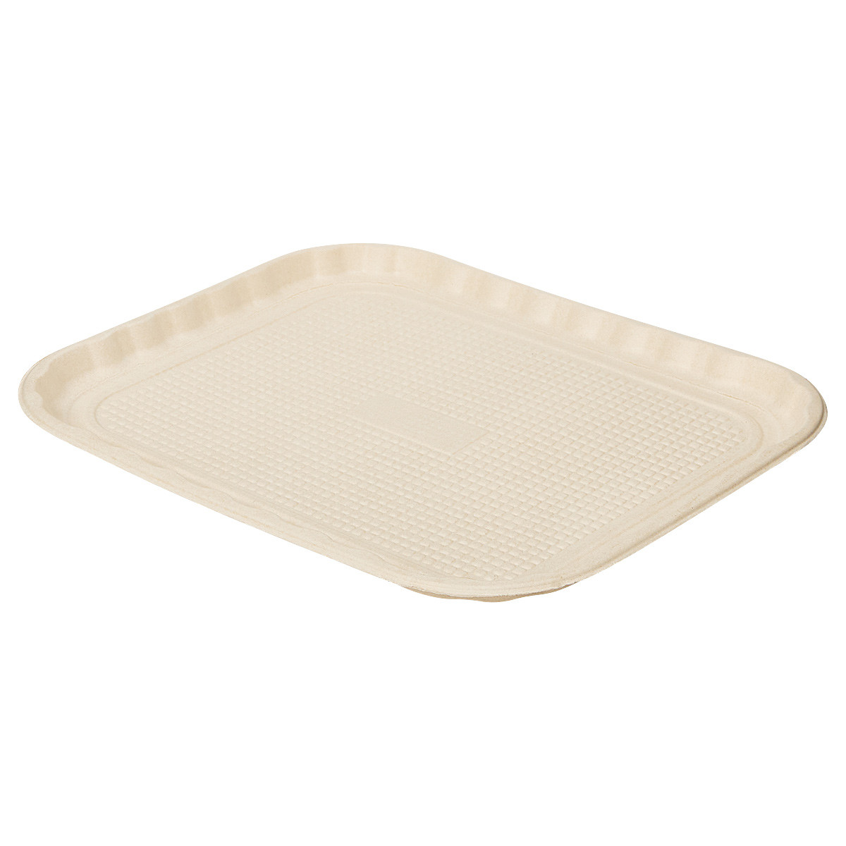 Victoria Bay Food Tray 14X18 IN Molded Fiber Natural 50 Count/Pack 2 Packs/Case 100 Count/Case