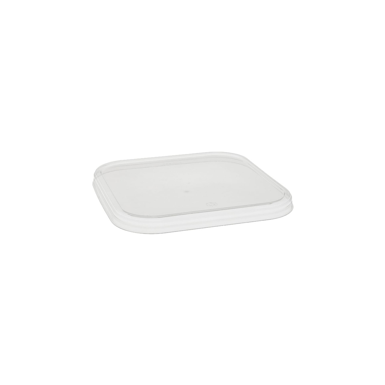 Lid Flat 8.75X8.75X0.53 IN PET Clear Square For Container 100/Case