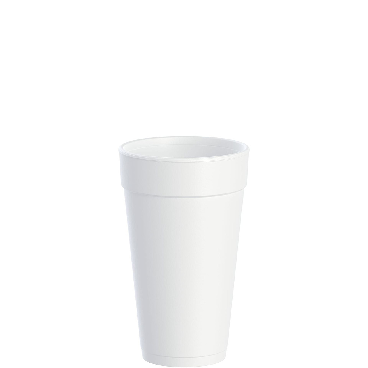 Dart® J Cup® Cup Insulated 20 OZ EPS White 25 Count/Pack 20 Packs/Case 500 Count/Case