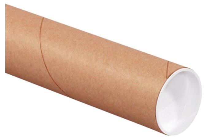 Mailing Tube 2.5X26 IN Kraft End Cap 34/Case
