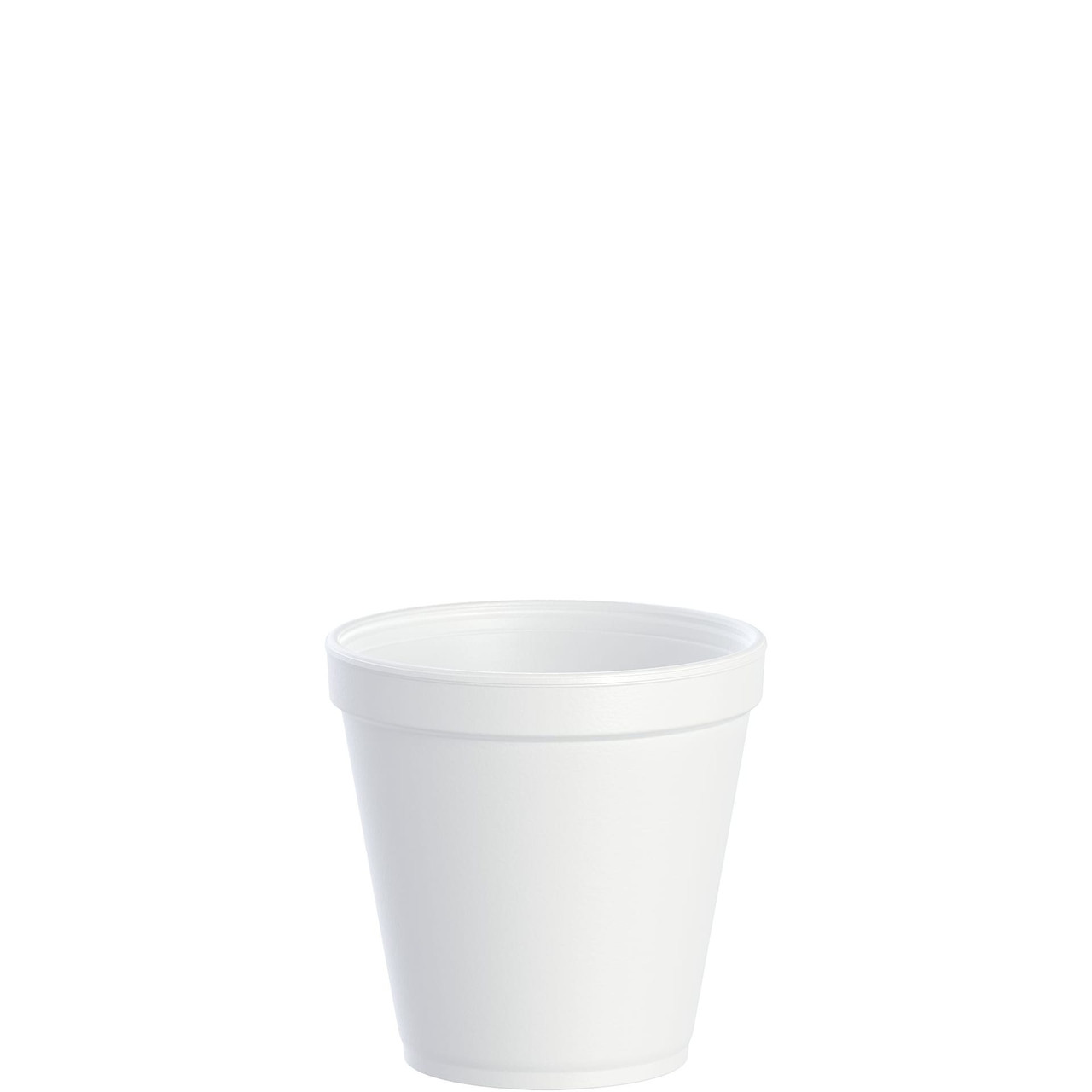 Dart® J Cup® Cup Squat Medium (MED) 16 OZ EPS White Round Insulated 25 Count/Pack 20 Packs/Case 500 Count/Case
