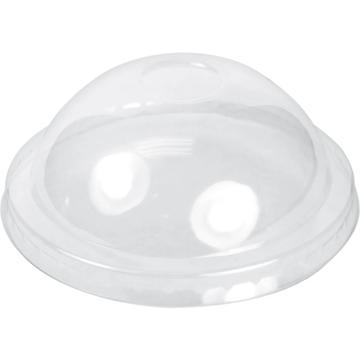 Lid Dome Plastic Clear For 12-16 OZ Cold Cup No Hole 1000/Case