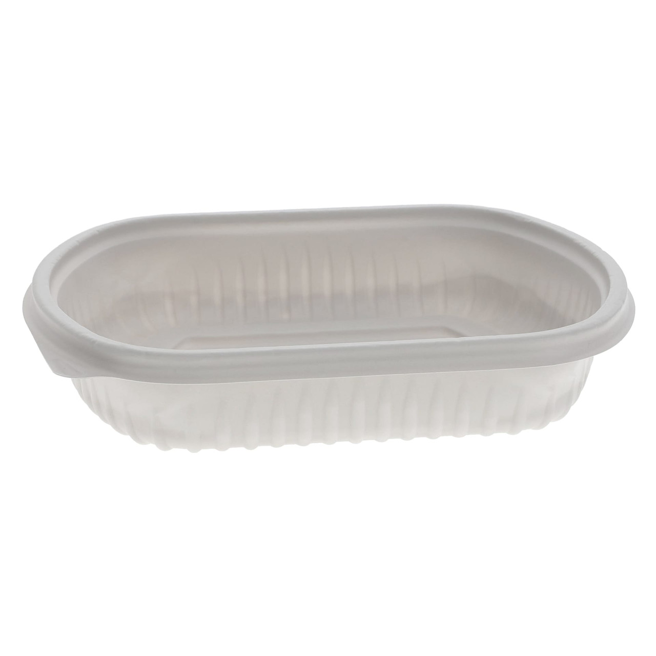 Food Container Base 24 OZ MFPP White Rectangle 252/Case
