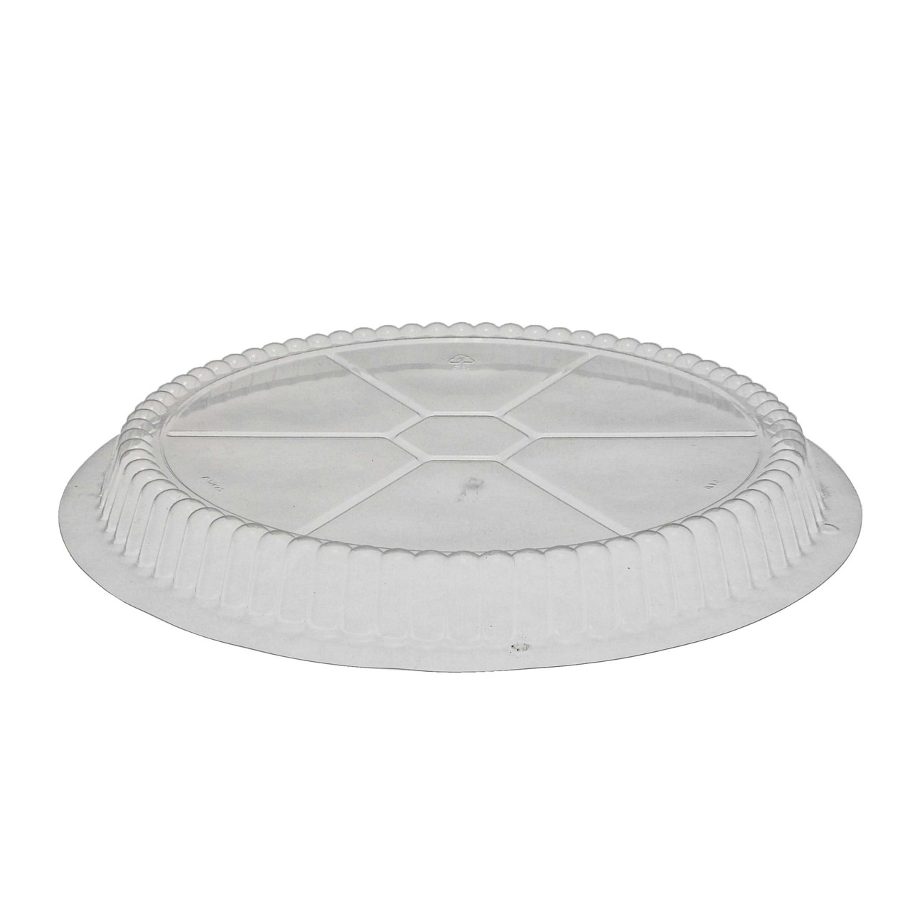 Lid Dome 8.9X0.7 IN 1 Compartment OPS Clear Round Shallow For Container 300/Case