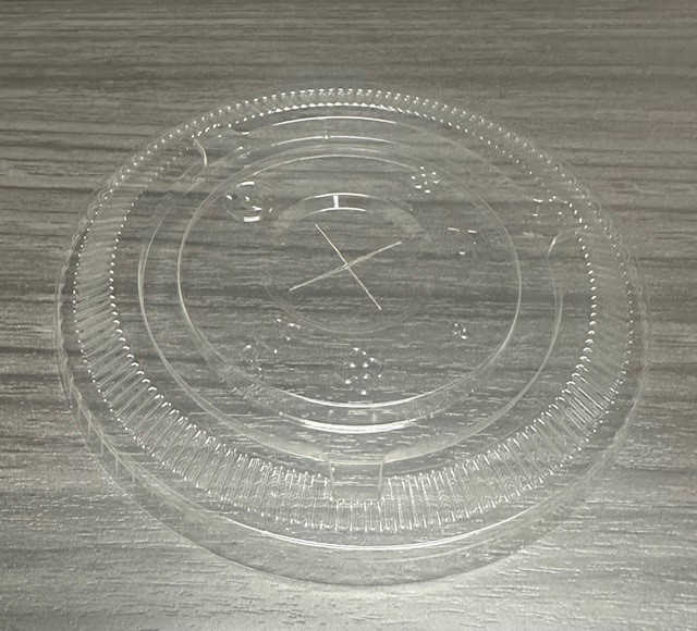 Victoria Bay Lid Flat 98MM PLA Clear For 12-24 FLOZ Cup Straw Slot 1000 Count/Pack 1 Packs/Case