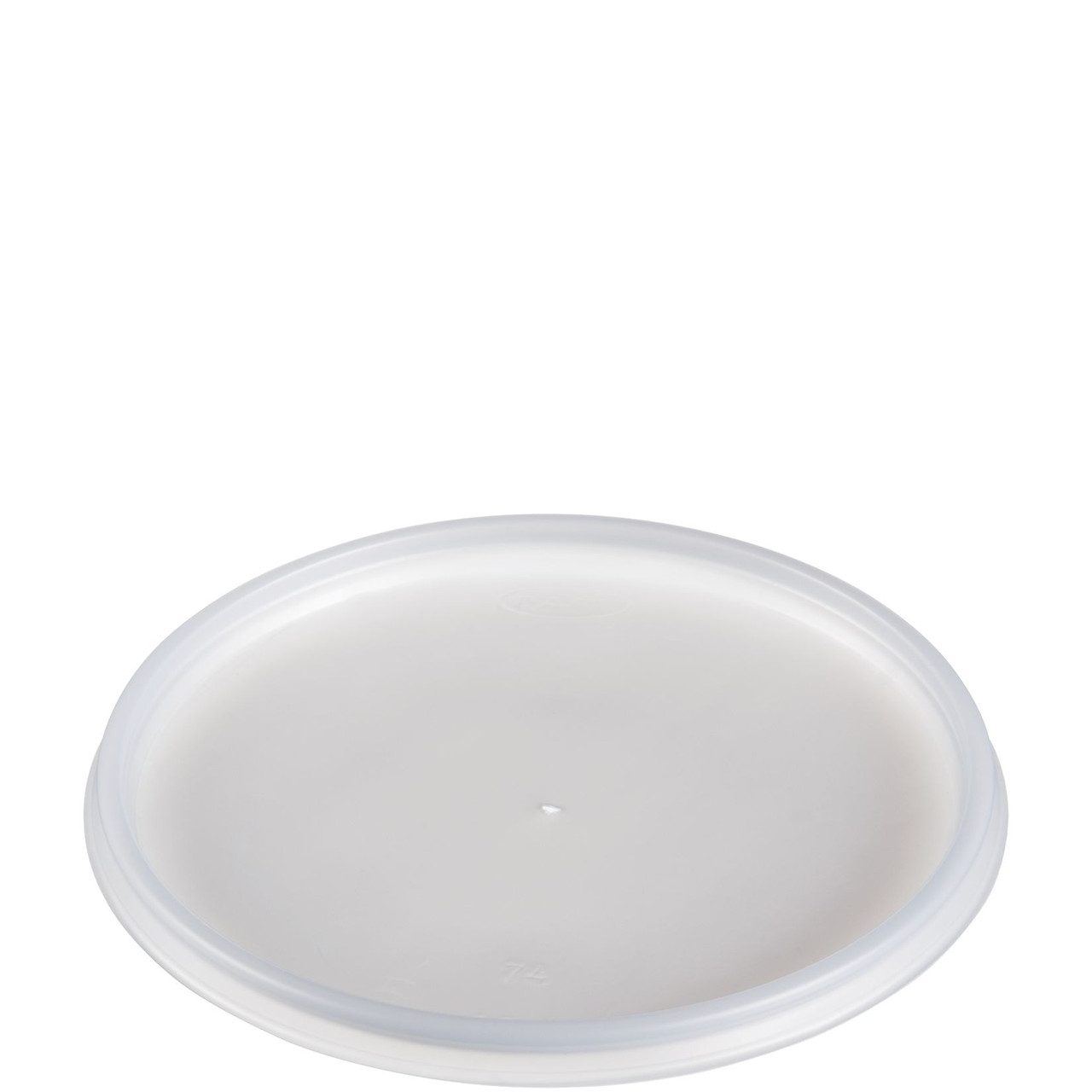 Dart® Lid 4.8X0.3 IN 1 Compartment HIPS Translucent Round For 32 OZ Cup Vented 100 Count/Bag 5 Bags/Case 500 Count/Case